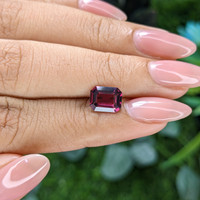 1.93 Ct. Purplish Red Garnet from Tanzania Life Style