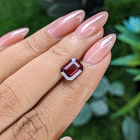 1.93 Ct. Purplish Red Garnet from Tanzania Life Style