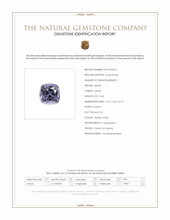 0.46 Ct. Greyish Violet Spinel from Ceylon (Sri Lanka) Scan Report