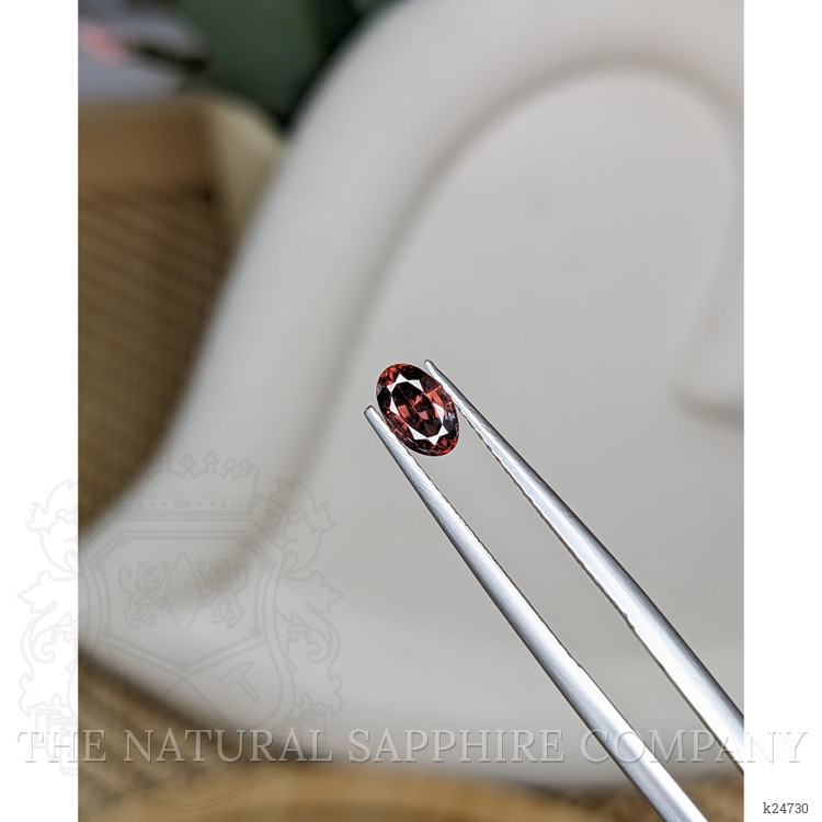 0.80 Ct. Pinkish Brown Zircon from Ceylon (Sri Lanka)