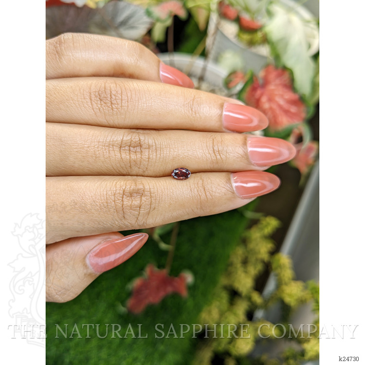 0.80 Ct. Pinkish Brown Zircon from Ceylon (Sri Lanka)