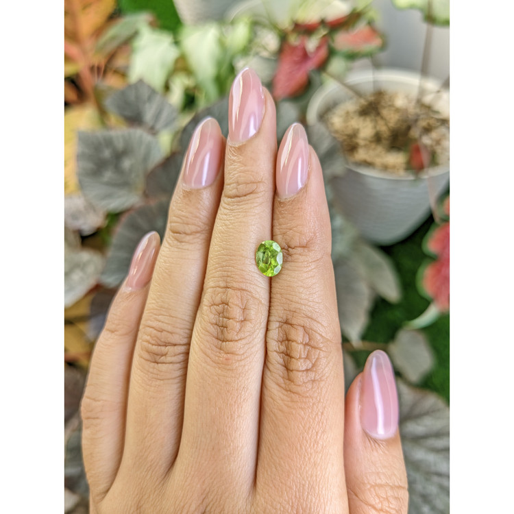 1.04 Ct. Yellowish Green Peridot from Madagascar