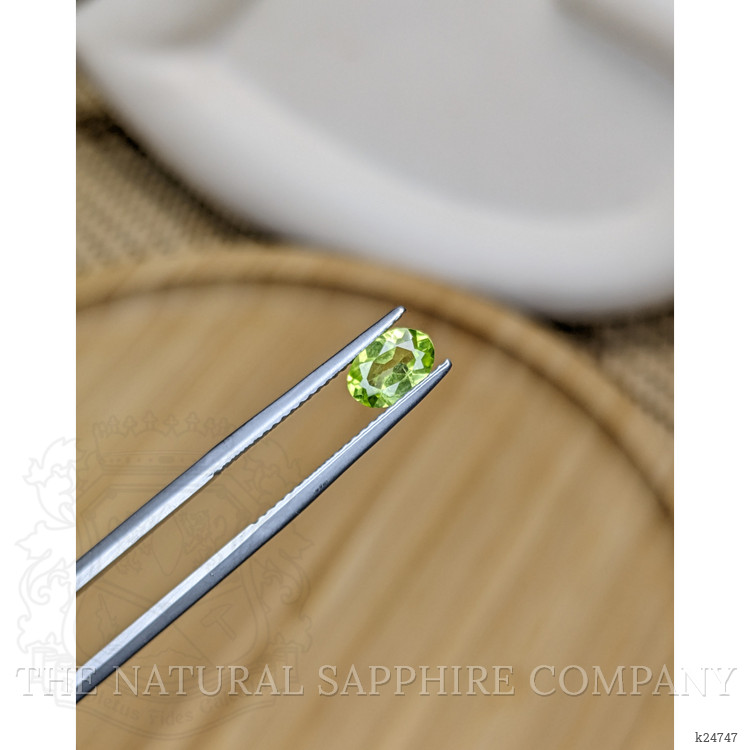 0.69 Ct. Yellowish Green Peridot from Madagascar