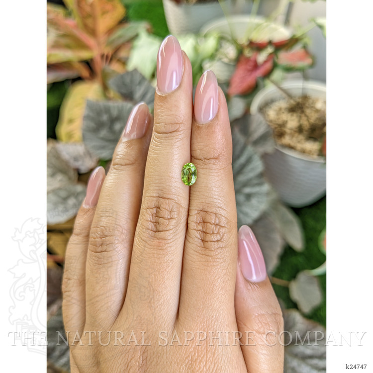0.69 Ct. Yellowish Green Peridot from Madagascar