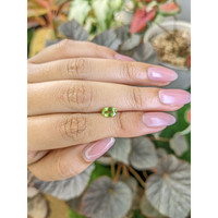 0.69 Ct. Yellowish Green Peridot from Madagascar Life Style