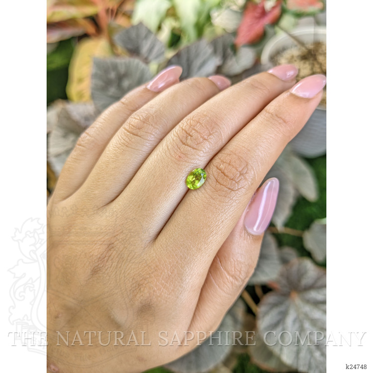 0.91 Ct. Yellowish Green Peridot from Madagascar