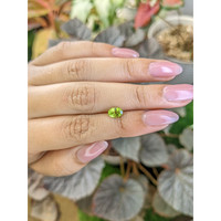 0.91 Ct. Yellowish Green Peridot from Madagascar Life Style