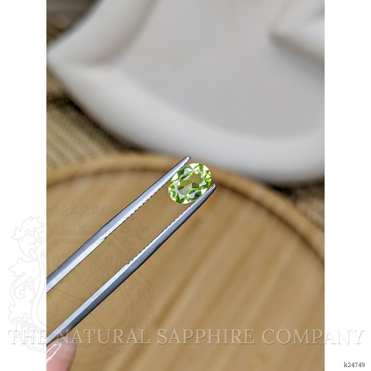 0.92 Ct. Yellowish Green Peridot from Madagascar