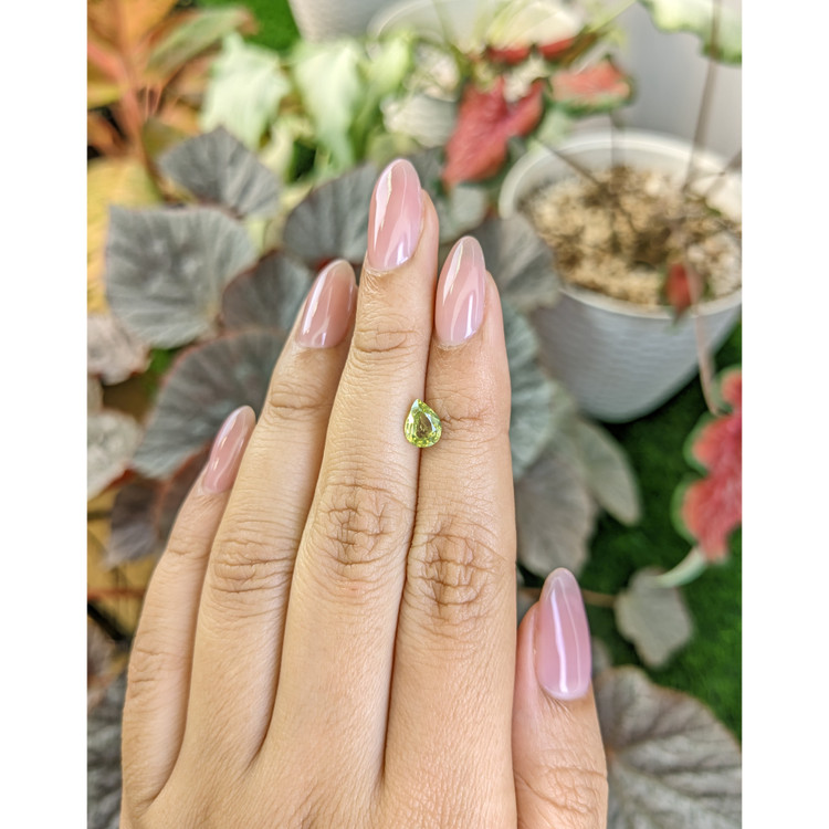 1.16 Ct. Yellowish Green Peridot from Madagascar