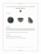 1.58 Ct. Chrome Diopside from Brazil Appraisal