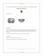 6.32 Ct. Smoky Rutilated Quartz from Ceylon (Sri Lanka) Appraisal