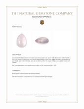 1.32 Ct. Pink Cabochon Rose Quartz from Ceylon (Sri Lanka) Appraisal