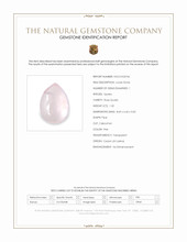 1.32 Ct. Pink Cabochon Rose Quartz from Ceylon (Sri Lanka) Scan Report