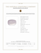 4.46 Ct. Purplish Pink Cabochon Rose Quartz from Ceylon (Sri Lanka) Scan Report
