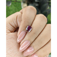 1.57 Ct. Purplish Pink Garnet from Tanzania Life Style