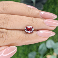 2.05 Ct. Red Garnet from Tanzania Life Style