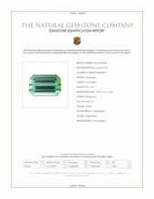 4.43 Ct. Green Tourmaline from Afghanistan Scan Report