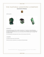 7.97 Ct. Green Tourmaline from Brazil Appraisal