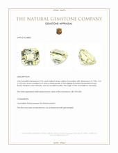 2.96 Ct. Yellow Tourmaline from Tanzania Appraisal