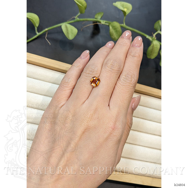 2.86 Ct. Brownish Orange Zircon from Ceylon (Sri Lanka)