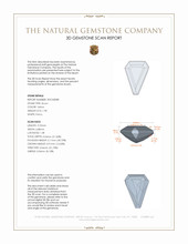 1.98 Ct. Yellow Zircon from Ceylon (Sri Lanka) 3 D Scan Report