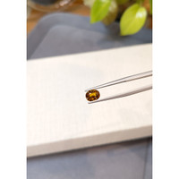 1.25 Ct. Orangish Brown Malaya Garnet from Tanzania Life Style