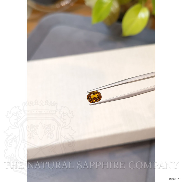 1.25 Ct. Orangish Brown Malaya Garnet from Tanzania