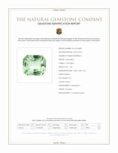 1.24 Ct. Green Tourmaline from Tanzania Scan Report