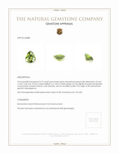 0.75 Ct. Demantoid Garnet from Madagascar Appraisal