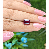 3.33 Ct. Reddish Pink Garnet from Tanzania Life Style