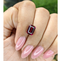 3.33 Ct. Reddish Pink Garnet from Tanzania Life Style