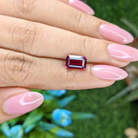2.96 Ct. Purplish Pink Garnet from Tanzania Life Style