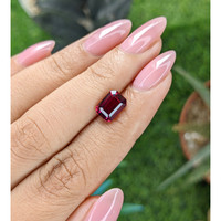 3.03 Ct. Purplish Red Garnet from Tanzania Life Style