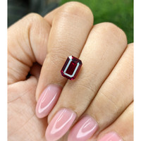 3.03 Ct. Purplish Red Garnet from Tanzania Life Style
