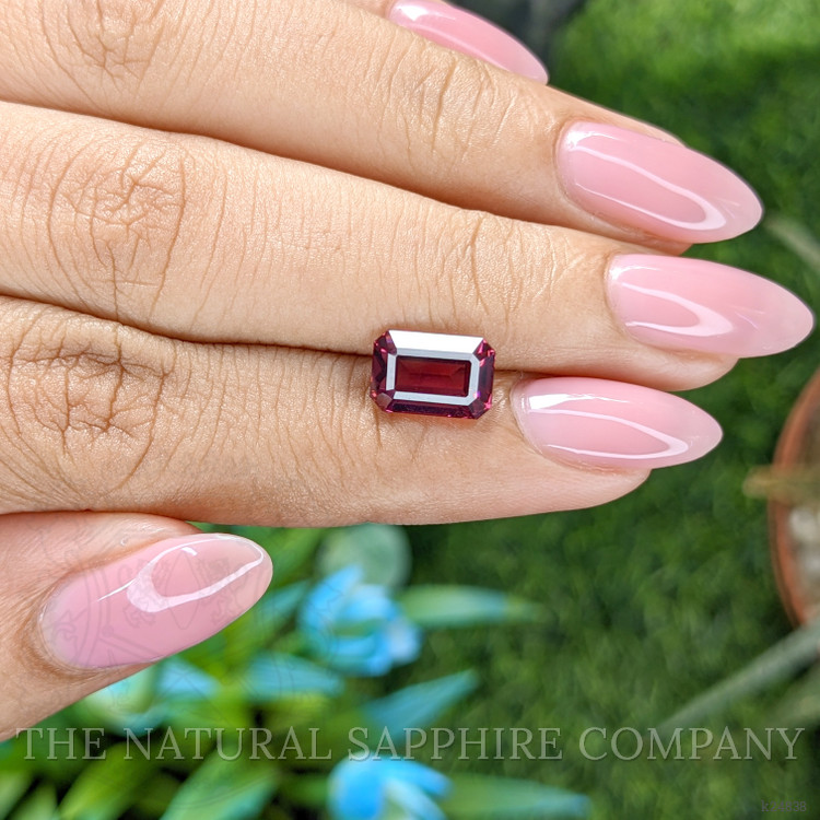 3.04 Ct. Purplish Red Garnet from Tanzania