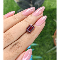 3.04 Ct. Purplish Red Garnet from Tanzania Life Style
