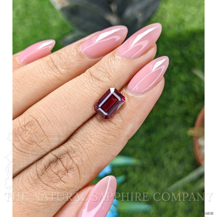 3.04 Ct. Purplish Red Garnet from Tanzania