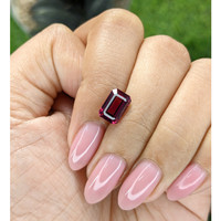 3.04 Ct. Purplish Red Garnet from Tanzania Life Style