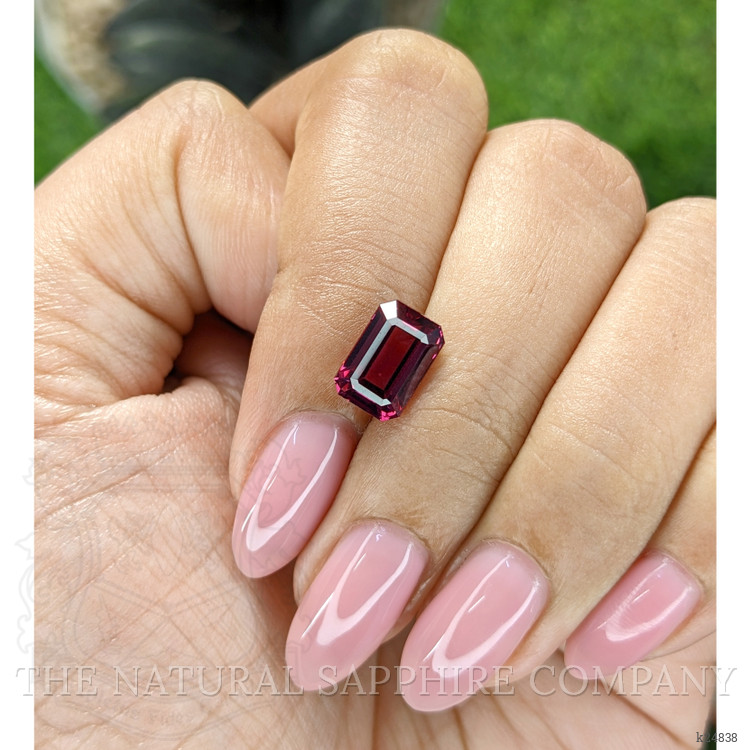 3.04 Ct. Purplish Red Garnet from Tanzania