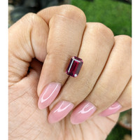 2.61 Ct. Reddish Pink Garnet from Tanzania Life Style