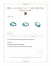 6.10 Ct. Cabochon Aquamarine from Brazil Appraisal