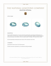 6.10 Ct. Cabochon Aquamarine from Brazil Appraisal