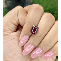 3.22 Ct. Purplish Pink Garnet from Tanzania Life Style