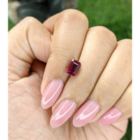 1.48 Ct. Purplish Red Garnet from Tanzania Life Style