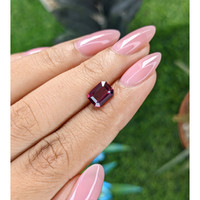 2.51 Ct. Purplish Red Garnet from Tanzania Life Style