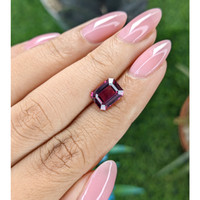 3.19 Ct. Reddish Purple Garnet from Tanzania Life Style