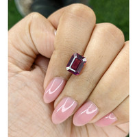 3.19 Ct. Reddish Purple Garnet from Tanzania Life Style