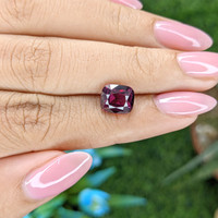 3.70 Ct. Purplish Pink Garnet from Tanzania Life Style