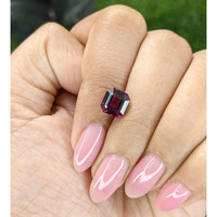 2.87 Ct. Purplish Pink Garnet from Tanzania Life Style