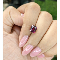 2.56 Ct. Purplish Pink Garnet from Tanzania Life Style